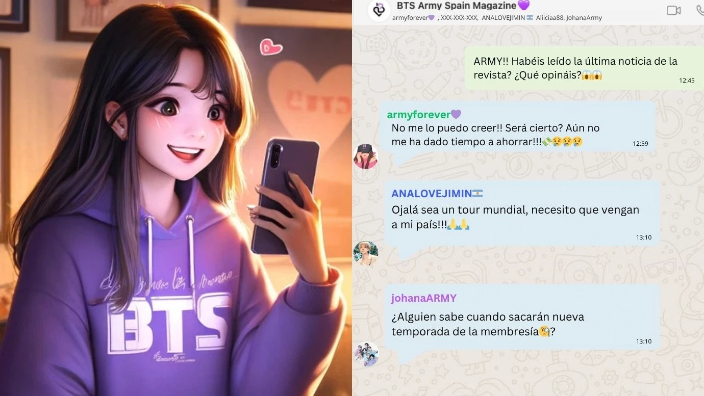 ¡Nuestra revista BTS Army Spain ya tiene grupo de WhatsApp!