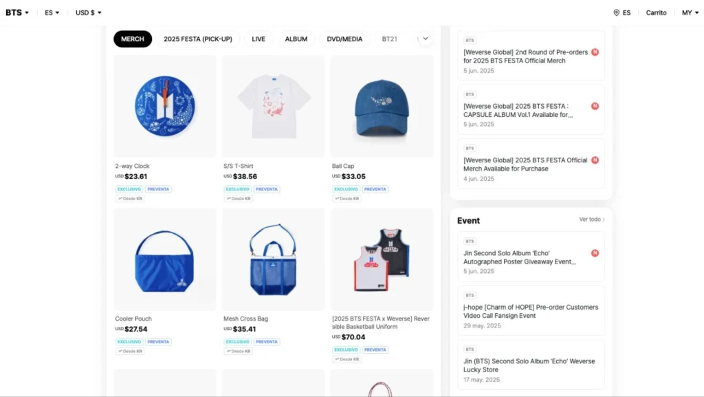 weverse shop