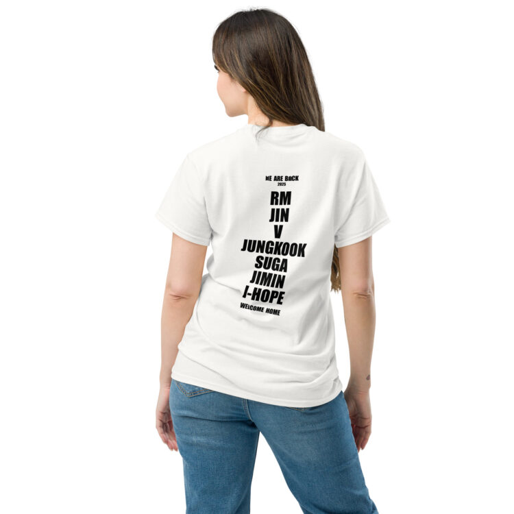 Camiseta BTS We are Back blanca - Imagen 3
