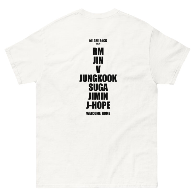 Camiseta BTS We are Back blanca - Imagen 4