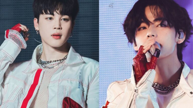 Jimin y V se cruzan