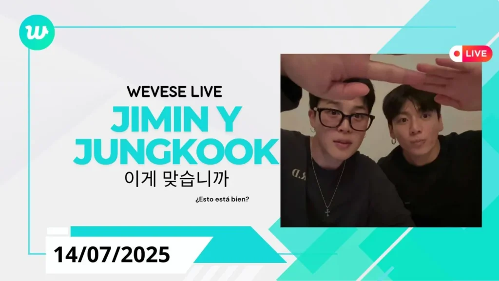 Live de Jimin y Jungkook