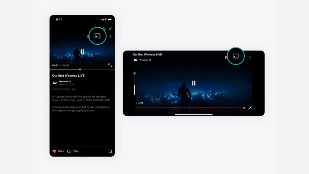 Cómo ver videos de BTS en Weverse