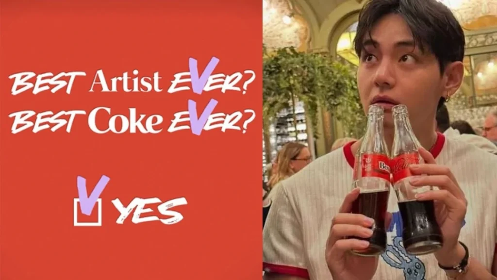 v bts cocacola
