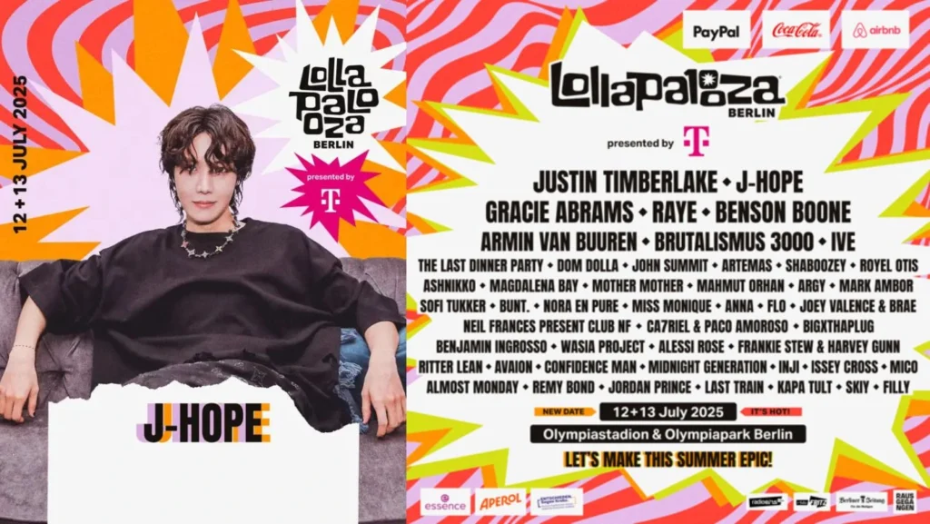 Cómo ver a J-Hope en Lollapalooza
