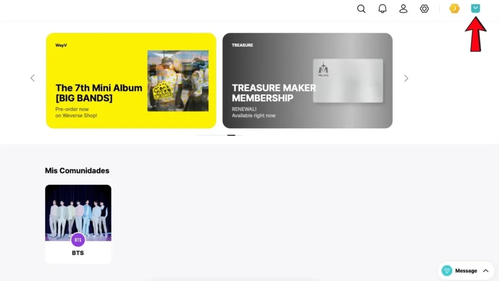 Cómo comprar en Weverse Shop