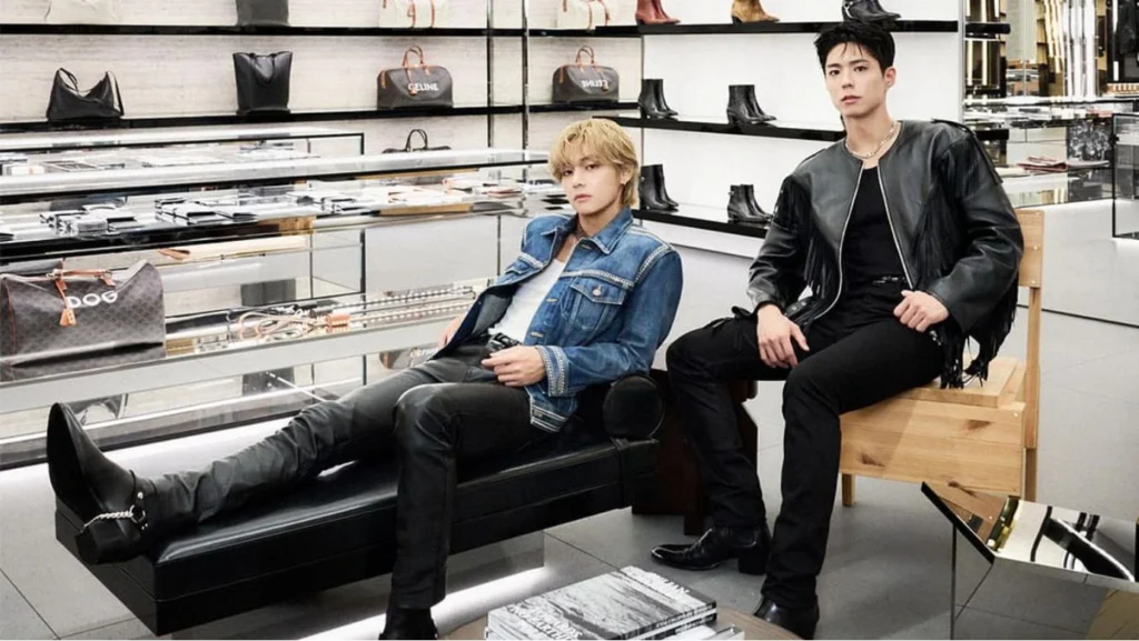 V BTS y Park Bo Gum