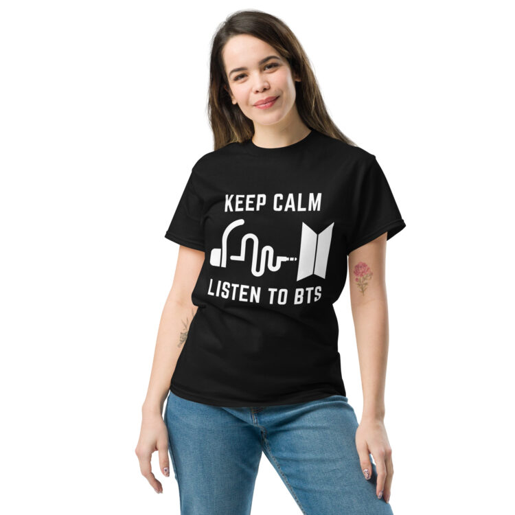 Camiseta Mantén la calma, escucha BTS - Imagen 2