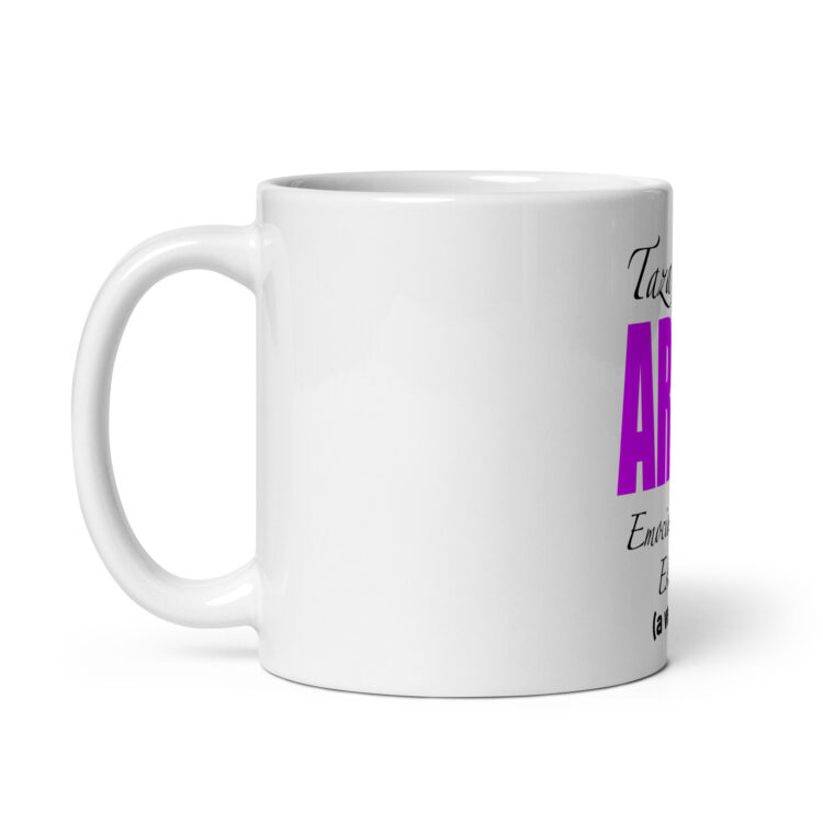 Taza de una ARMY emocionalmente estable blanca brillante - Imagen 3