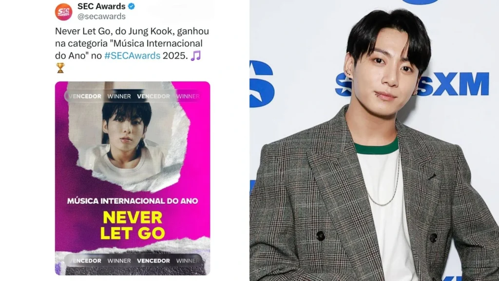 Jungkook ha sido galardonado en los SEC Awards 2025 
