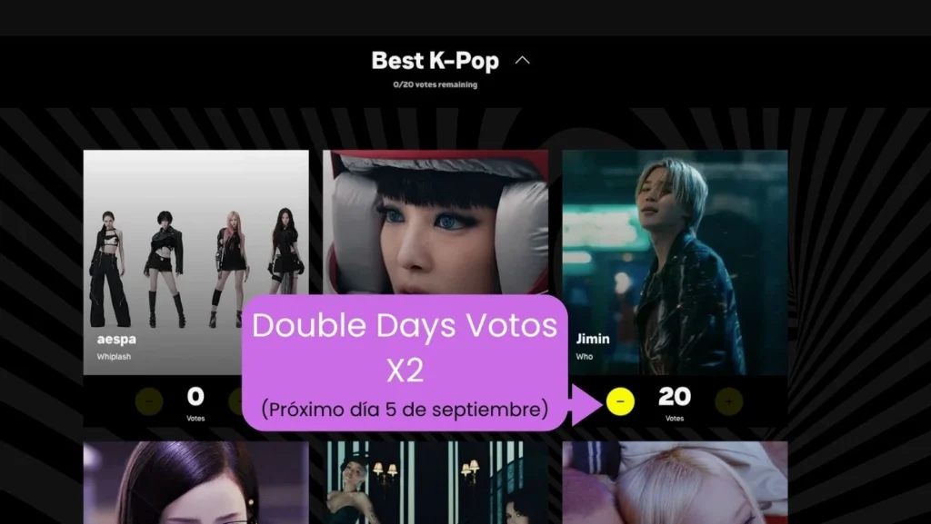 Jimin nominado en los MTV VMA